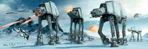 Empire 500328 Star Wars - AT-AT auf Hoth Film Movie T&uuml;r Poster Plakat Druck - Gr&ouml;sse 158 x 53 cm