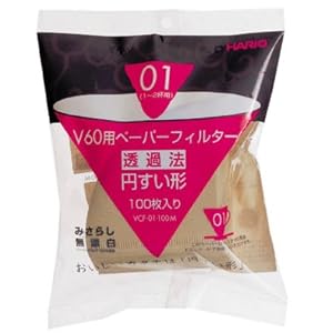 Hario Paper Filter Misarashi for 01 Dripper 100sheets by Hario