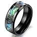 Geminis New Fashion Abalone Stripe Space Ceramic Rings Cool Gift!