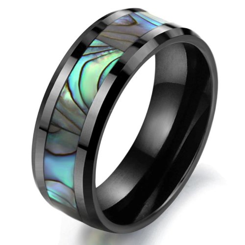 Geminis New Fashion Abalone Stripe Space Ceramic Rings Cool Gift!