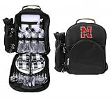 Nebraska Cornhuskers Picnic Backpack - Service for 4