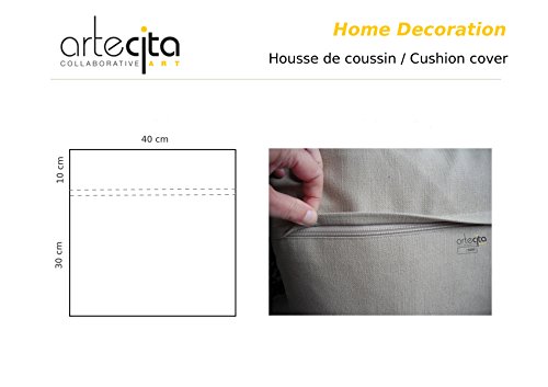 Housse De Coussin 40 X 40 Cm Imprime Blanche, 100% Coton - Patti Smith