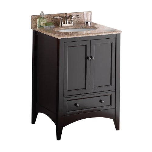 Foremost BECA2421D Berkshire 24-Inch Espresso Bathroom Vanity