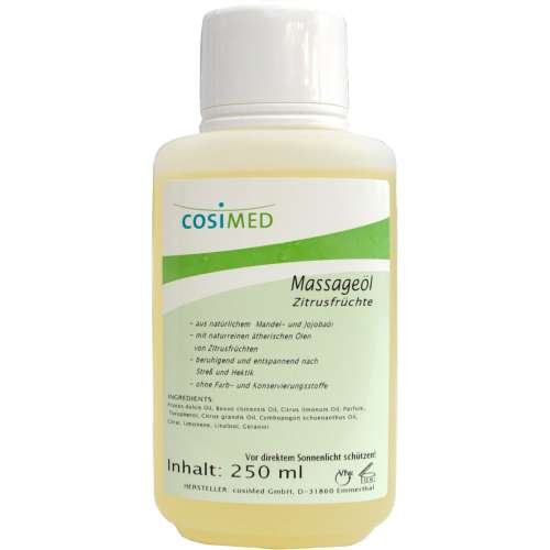 Produkt-Bild: Wellness-Massage&ouml;l Massage&ouml;l Zitrusfr&uuml;chte, 250 ml