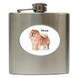 Chow Chow Hip Flask (6 oz)