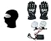 Autopearl Premium Quality Bike Accessories Combo Of Balaclava Black Face Mask For Bike Riding Sunscreen Dust Proof Mask. & Vemar 1 Pair of Full Hand Grip Gloves for Bike Motorcycle Scooter Riding - (Black) & Premium Quality Car 1 Pair 3 LED warning lamp strobe flash Offroad fog light (White). RS.2206.00