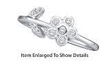 Beautiful White Gold Diamond Flower Ring