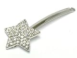 Silver Crystal Star Hair Pin Barret Jewelry
