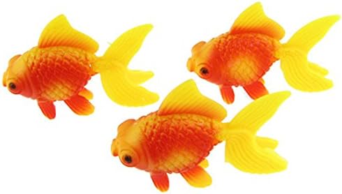 Aquarium Fish Tank Plastic Swimming Gold Fish Decoration 3 Pcs no.67