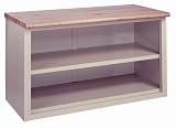 Lyon BB2850 Pressed Wood Over Wood Top Pre-Engineered Cabinet Work Bench with 1 Shelf, 60" Width x 28" Depth x 34" Height, Wedgewood Blue