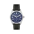 Victorinox Swiss Army, Black Leather Band Blue Dial - Men's Watch 241073
