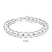 Bling Jewelry 925 Sterling Silver Beaded Ball Wedding Bridal Bracelet 8mm