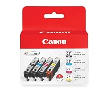 Canon CLI-221 4-Color Value Pack (Black/Cyan/Magenta/Yellow) (2946B004)