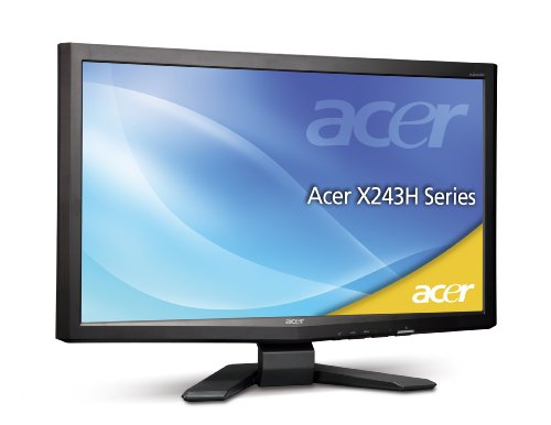 Acer X243HABD 61 cm (24 Zoll) TFT Monitor VGA, DVI (Kontrastverhältnis 80.000:1, Reaktionszeit 2ms) schwarz Erfahrungsbericht acer 24 zoll