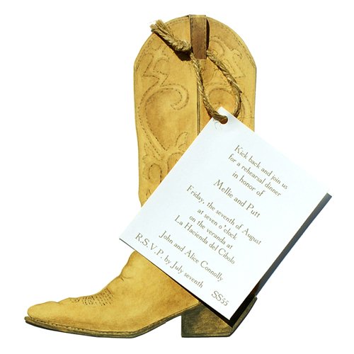Cowboy Boot Die-cut Card, Pack of 10