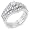 Sterling Silver Cubic Zirconia CZ Wedding Engagement Ring Set Sz 5