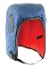 Winter hard hat liner, fleece lined, quilted nylon outer, navy, standard length