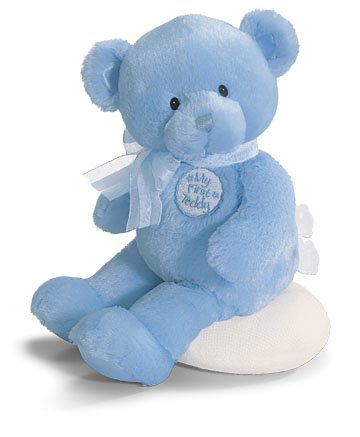 My First Teddy, Musical Teddy Bear, Waggie Musical-Blue - Buy My First Teddy, Musical Teddy Bear, Waggie Musical-Blue - Purchase My First Teddy, Musical Teddy Bear, Waggie Musical-Blue (Gund, Toys & Games,Categories,Preschool,Baby Toys,Music & Sound)