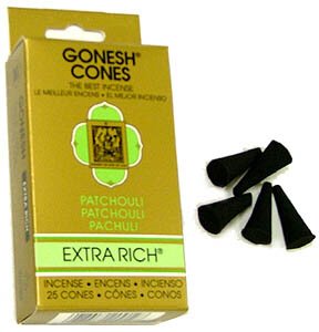 Patchouli - Gonesh Incense Cones - Pack of 25 Patchouli - Gonesh Incense Cones - Pack of 25