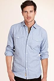 North Coast Slim Fit Pure Cotton Long Sleeve Striped Shirt