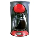 Chef Pepin CH48675 10-to-12-Cup Digital 15-Bar-Pump Espresso Maker, Metallic Red