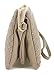 Proya Collection Classic Soft Woven Leather Wristlet Clutch, BLACK