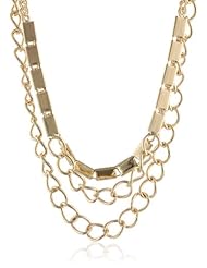 Multi Chain Layered Necklace, 20"+3" Extender