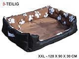 XXL HUNDEBETT TIERBETT HUNDESOFA SOFA KISSEN HUNDEKORB 120 x 90 x 30 cm
