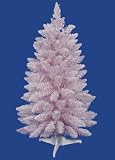 3′ Flocked Cupcake Pink Artificial Spruce Christmas Tree – Unlit