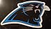 Carolina Panthers Team Logo NFL Car Magnet