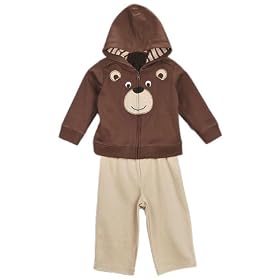 Carters Teddy Bear Hoodie & Pants Set (Sizes NB  9M)