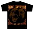 ONCE NOTHING - Bear - Black T-shirt