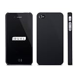 iPhone 4S/4 両対応ケース (アイフォン 4S/4 カバー) | Hard case for iPhone4S/4 (iPhone4S/4用ハード ケース) マットブラック (保護フィルム付) | IRUAL au/Softbank対応