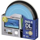 三菱化学メディア｜三菱化学メディア DVD-R 8.5GB ビデオ録画用 DL規格準拠8倍速記録対応11枚 IJプリンタ対応 VHR21HDP11SH5