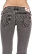 True Religion Women's Jeans Johnny Stretch Big T in Grey