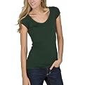Mossimo Supply Co. Short Sleeve V-Neck Value Tee - Pine Needles