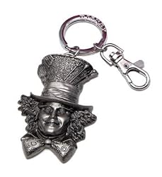 Alice in Wonderland Movie Mad Hatter Pewter Keychain