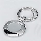 Round Striped Keyring