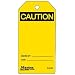 Master Lock "Caution" Tag, Plastic, 5-3/4" Height, 3" Width