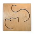 Spot On Square Ray The Cat Wall Art, Birch