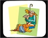 Decorated Mouse Pad with man, human, homeless, body, individuals, individual, persons, musician, flute, humans, people, person, dog