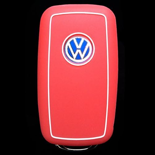 Remote Silicone Cover for VW Volkswagen Red Outlined