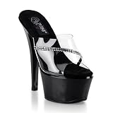 Pleaser Shoes WomenOs DAZZLE-601D 6 Mule Available in 2 Colors