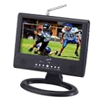 Supersonic SC-499D 9" LCD Portable Digital TV with AC/DC Adapter and Rechargeable Battery