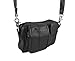 Black Nappa Leather Biker Ride Bag Belt Loop Purse