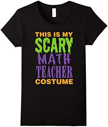 Women's Math Teacher - Scary Costume T-Shirt Small Black