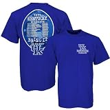 Kentucky Wildcats Royal Blue 2008 Football Schedule Graphic T-shirt