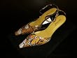 Silk Buckle Mule Shoe 9.5 in Monarch Butterfly