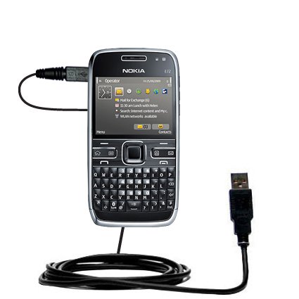 Classic Straight USB Cable for the Nokia E72 with Power Hot Sync and Charge capabilities - uses Gomadic TipExchange Technology