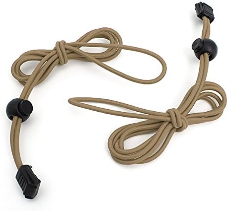 2pcs Shoes Laces for Soprts Shoes Sneakers Locklaces, Khaki